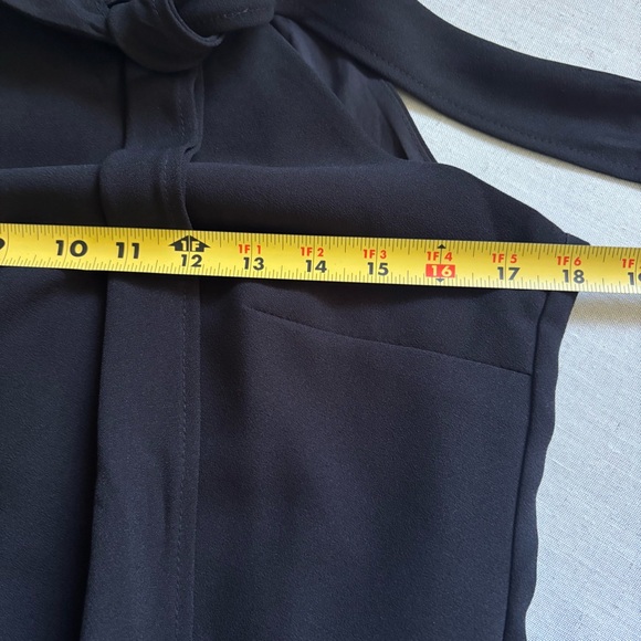 CeCe Black Tie Neck Sleeveless Dress Women’s Small Career Workwear - Picture 7 of 9